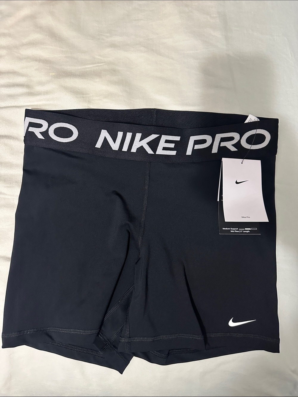Nike Pro Black 5” Elastic-Waist Training Shorts